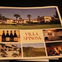 Depliant di<br>Villa Spinosa